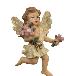 Angel with Flowers‎ Figurine Refrigerator Magnet